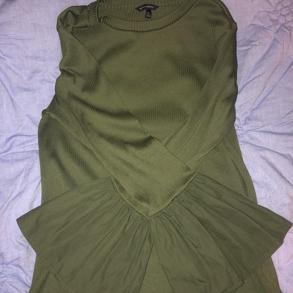 Banana Republic Shirt with Bell-Bottom Sleeves